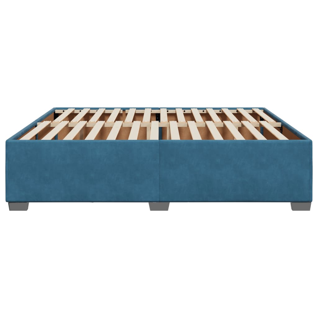 vidaXL Estructura de cama sin colchón terciopelo azul 200x200 cm