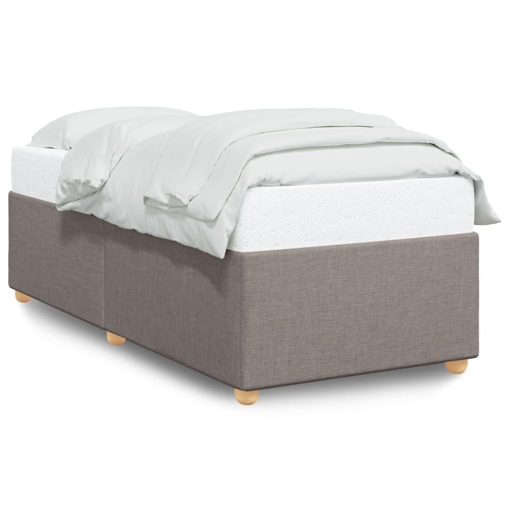 vidaXL Estructura de cama sin colchón tela gris taupe 80x200 cm