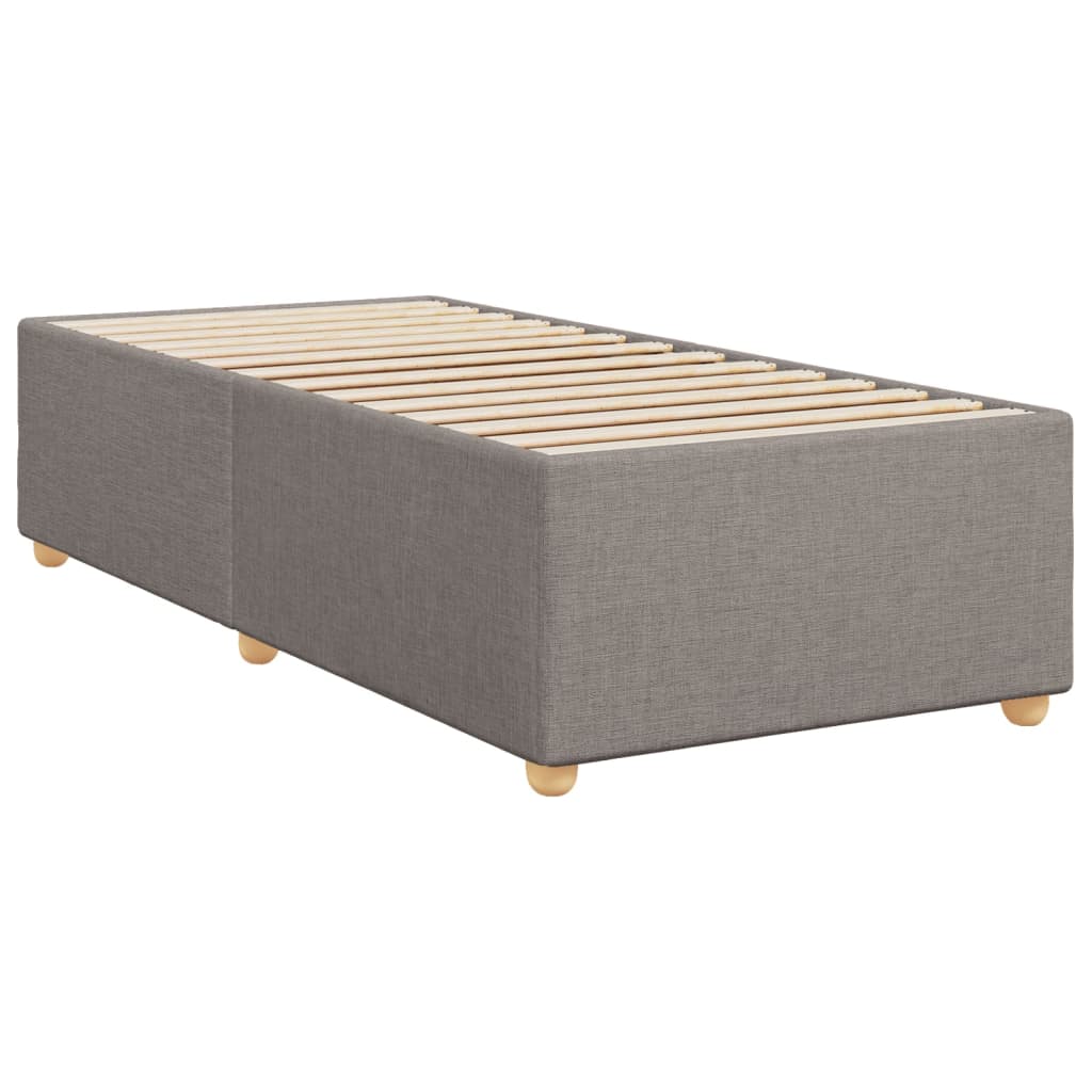 vidaXL Estructura de cama sin colchón tela gris taupe 80x200 cm