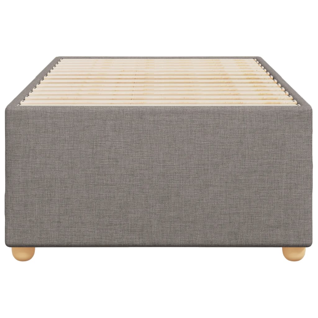 vidaXL Estructura de cama sin colchón tela gris taupe 80x200 cm