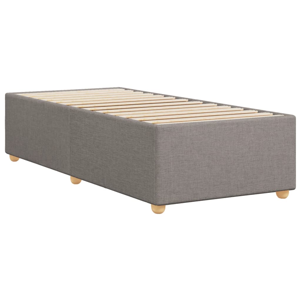 vidaXL Estructura de cama sin colchón tela gris taupe 80x200 cm