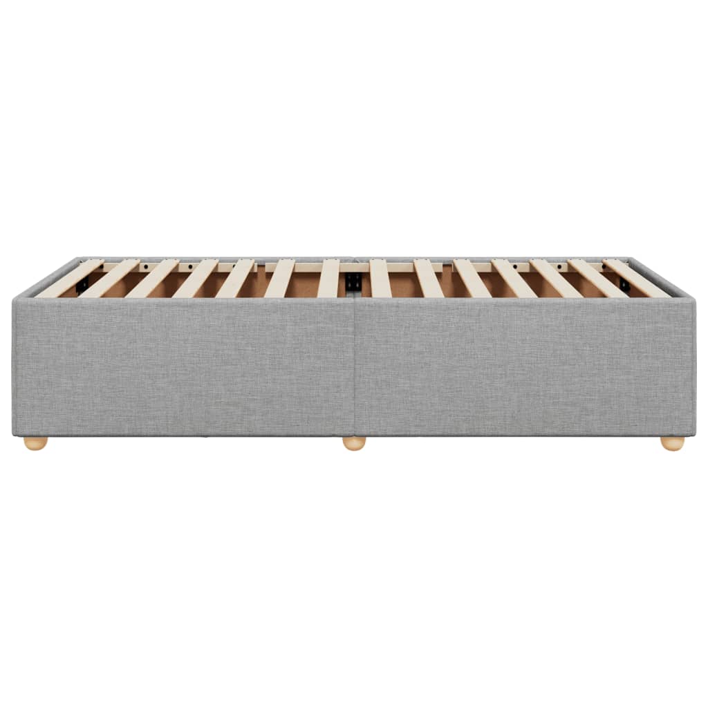 vidaXL Estructura de cama sin colchón tela gris claro 90x190 cm