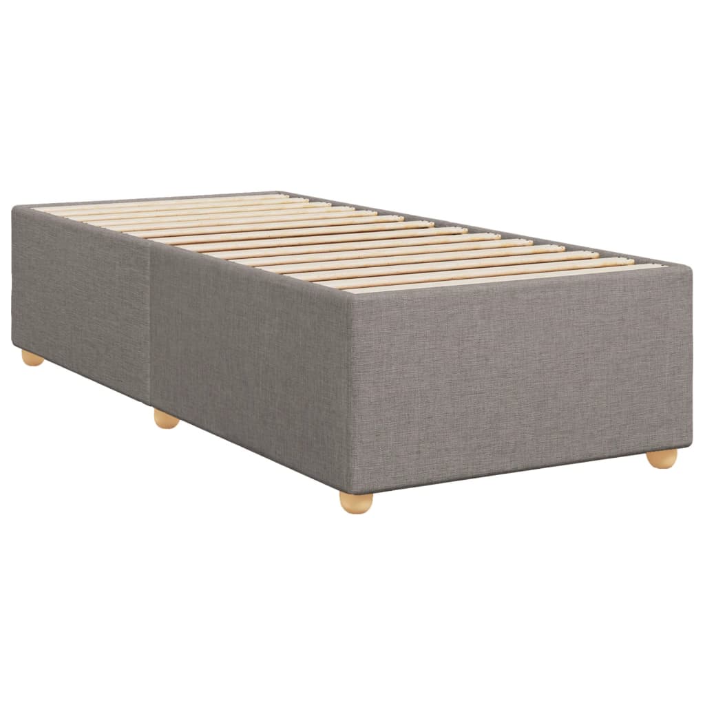 vidaXL Estructura de cama sin colchón tela gris taupe 90x190 cm