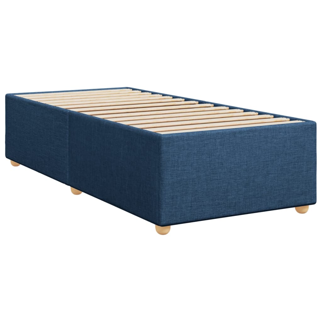 vidaXL Estructura de cama sin colchón tela azul 90x190 cm