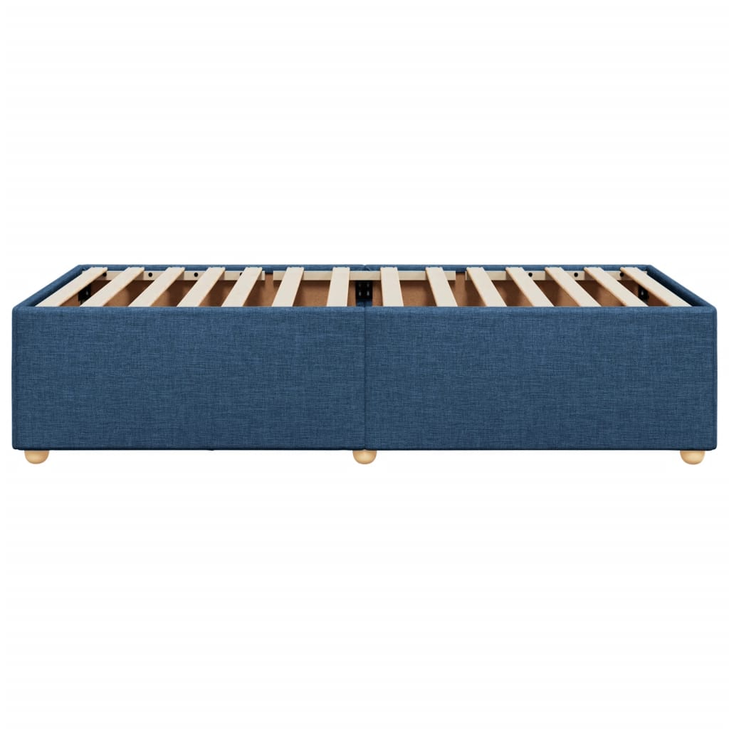 vidaXL Estructura de cama sin colchón tela azul 90x190 cm