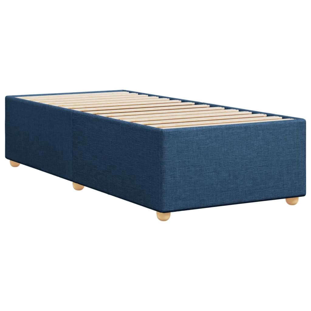 vidaXL Estructura de cama sin colchón tela azul 90x190 cm