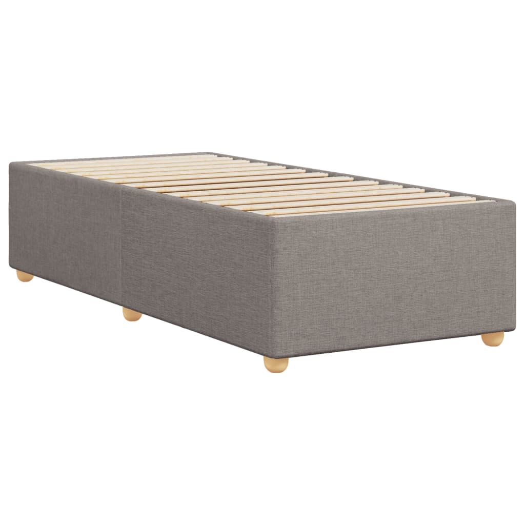 vidaXL Estructura de cama sin colchón tela taupe 90x200 cm