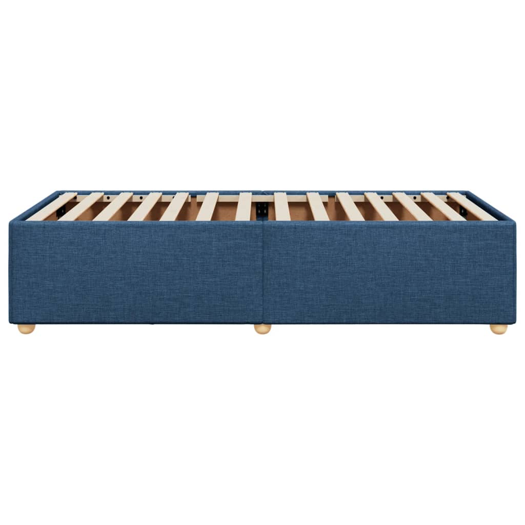 vidaXL Estructura de cama sin colchón tela azul 90x200 cm