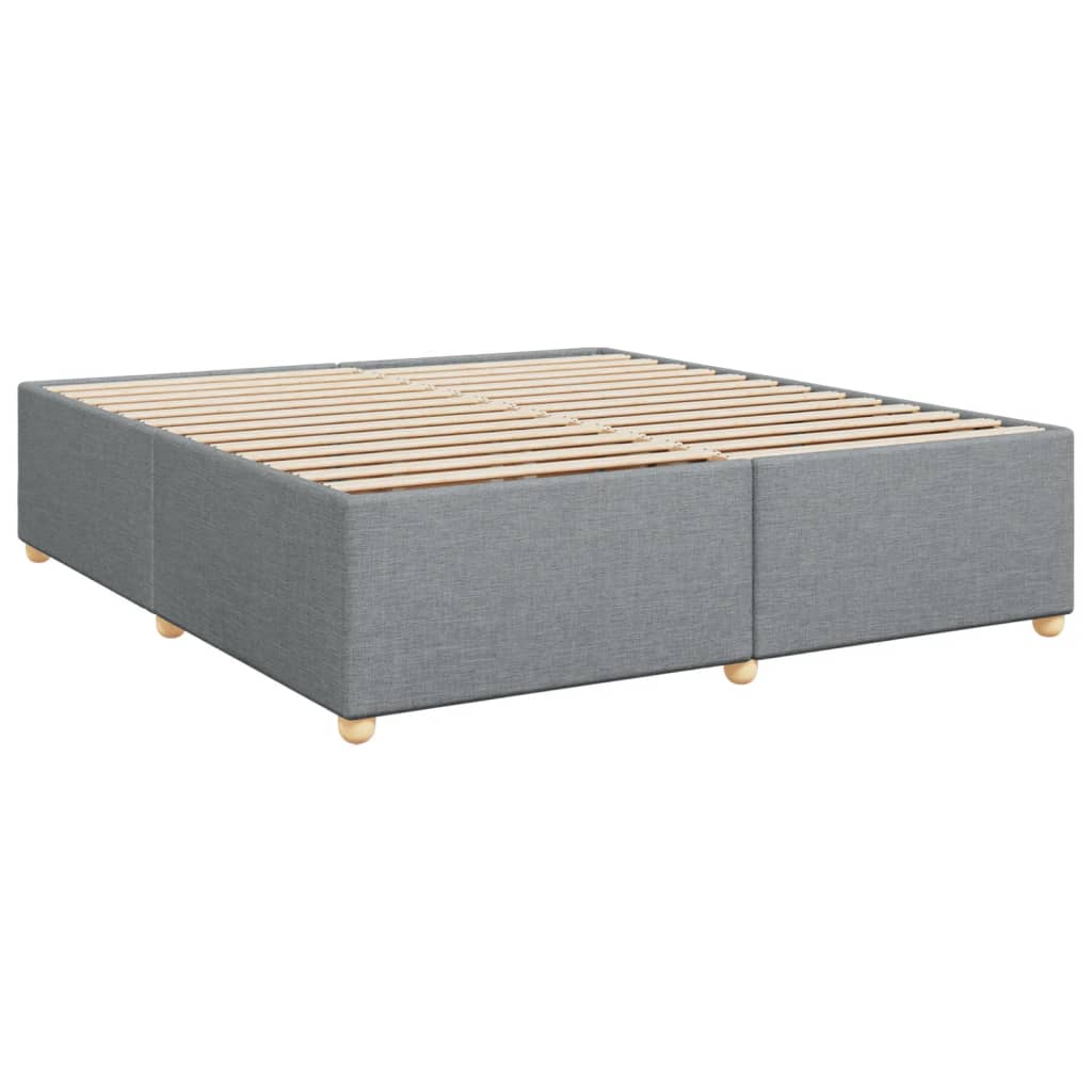 vidaXL Cama sin colchón tela gris claro 180x200 cm