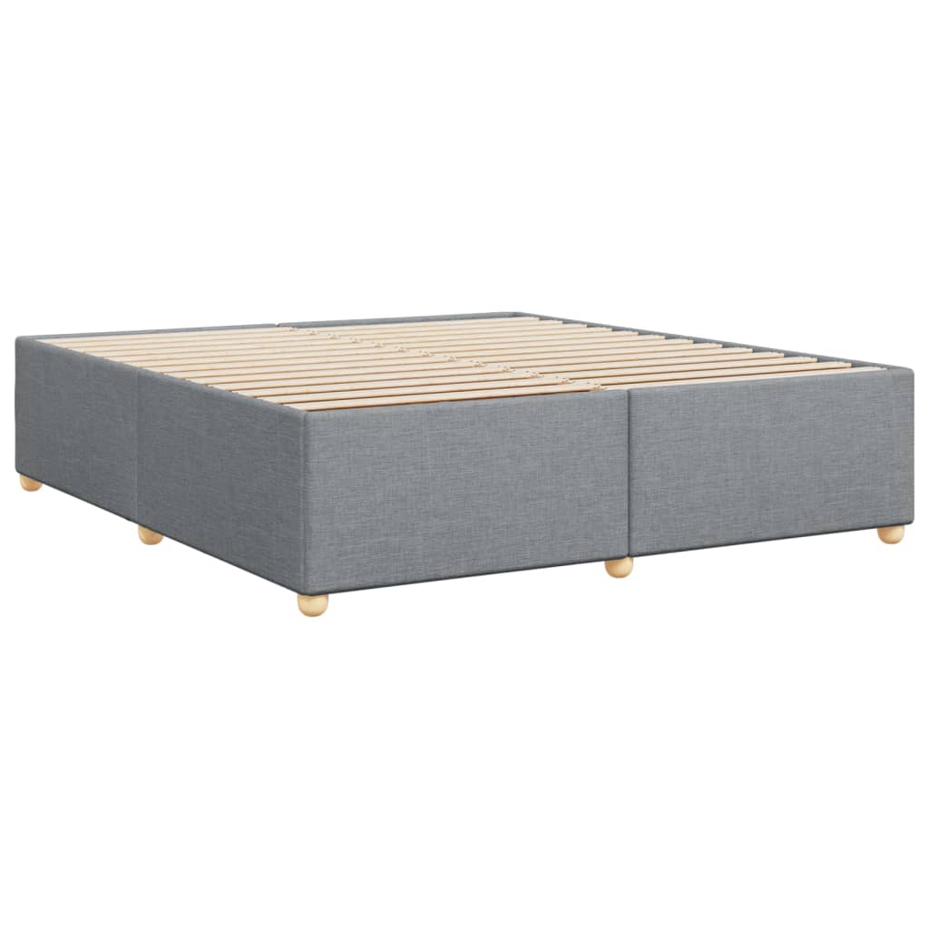 vidaXL Cama sin colchón tela gris claro 180x200 cm