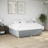 vidaXL Cama sin colchón tela gris claro 180x200 cm