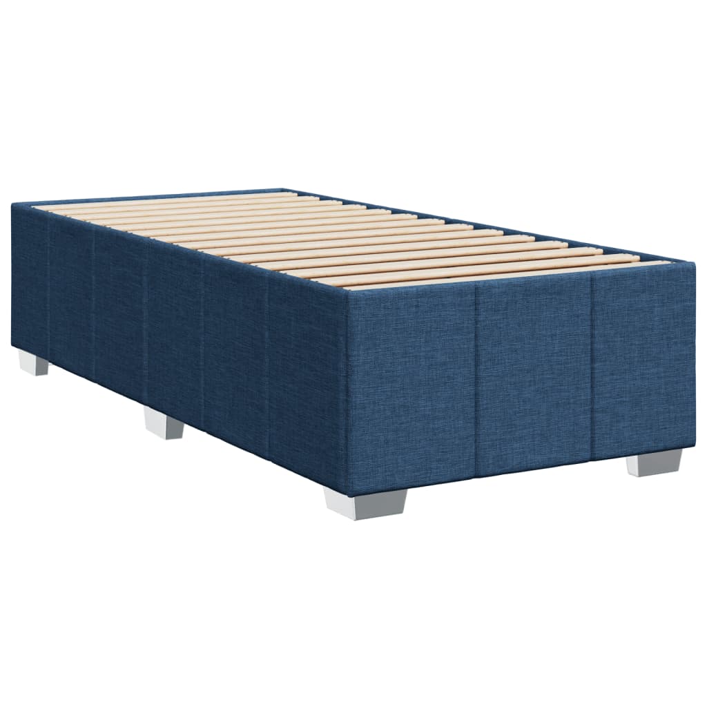 vidaXL Estructura de cama sin colchón tela azul 80x200 cm