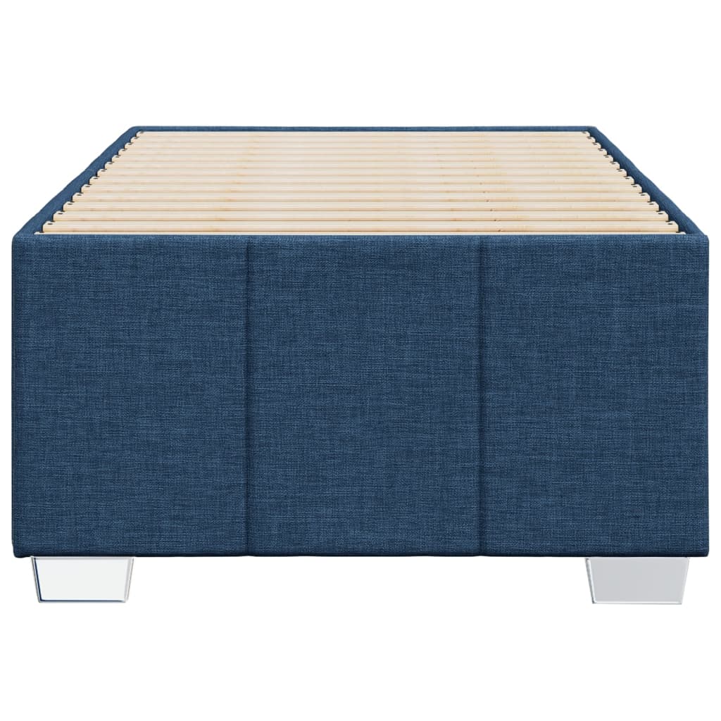 vidaXL Estructura de cama sin colchón tela azul 80x200 cm