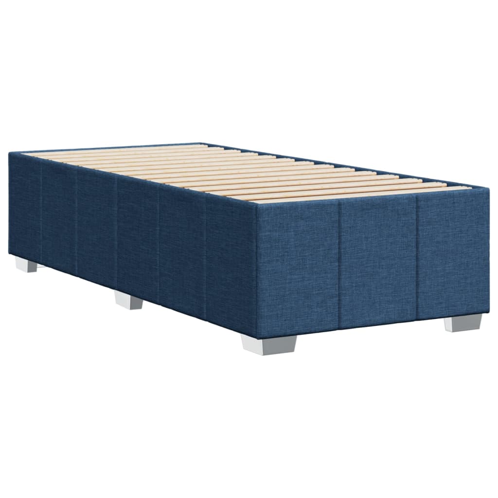 vidaXL Estructura de cama sin colchón tela azul 80x200 cm