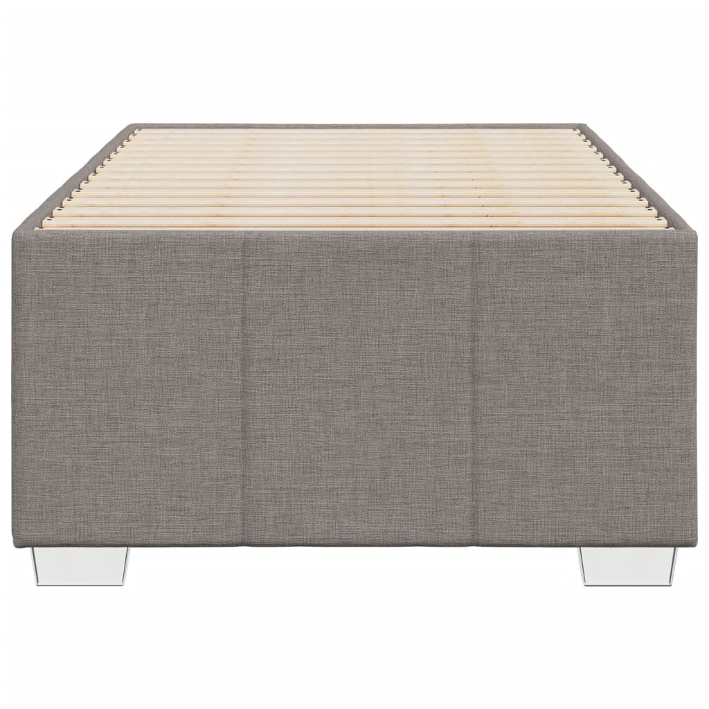 vidaXL Estructura de cama sin colchón tela taupe 90x200 cm