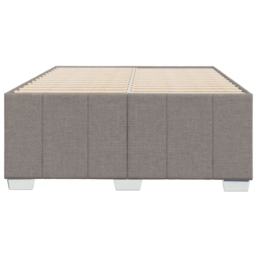 vidaXL Estructura de cama sin colchón tela gris taupe 120x200 cm