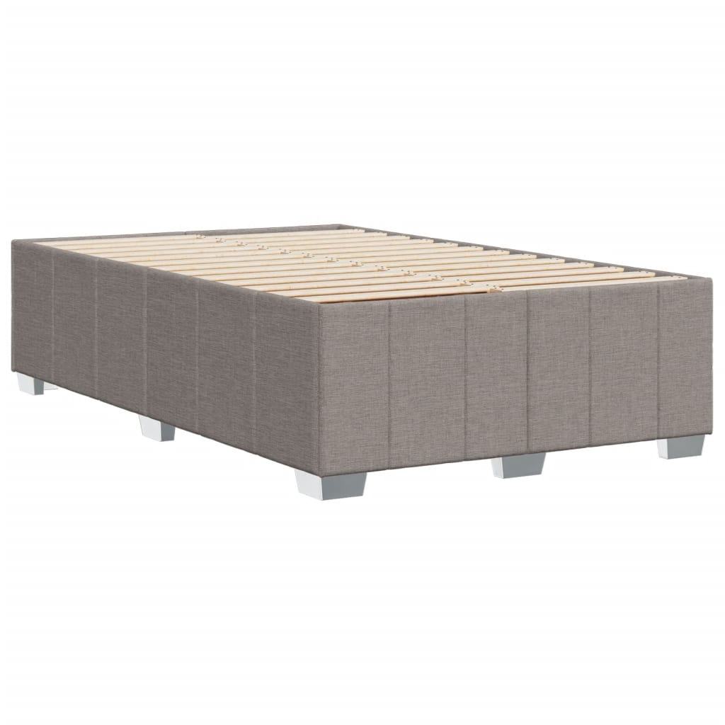 vidaXL Estructura de cama sin colchón tela gris taupe 120x200 cm