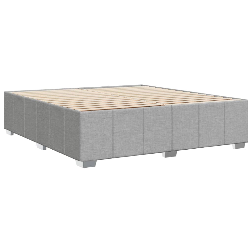 vidaXL Cama sin colchón tela gris claro 180x200 cm