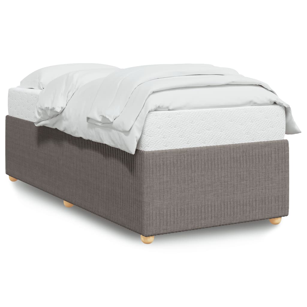 vidaXL Estructura de cama sin colchón tela gris taupe 80x200 cm