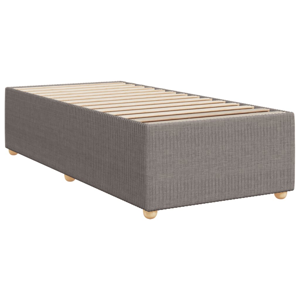 vidaXL Estructura de cama sin colchón tela gris taupe 80x200 cm