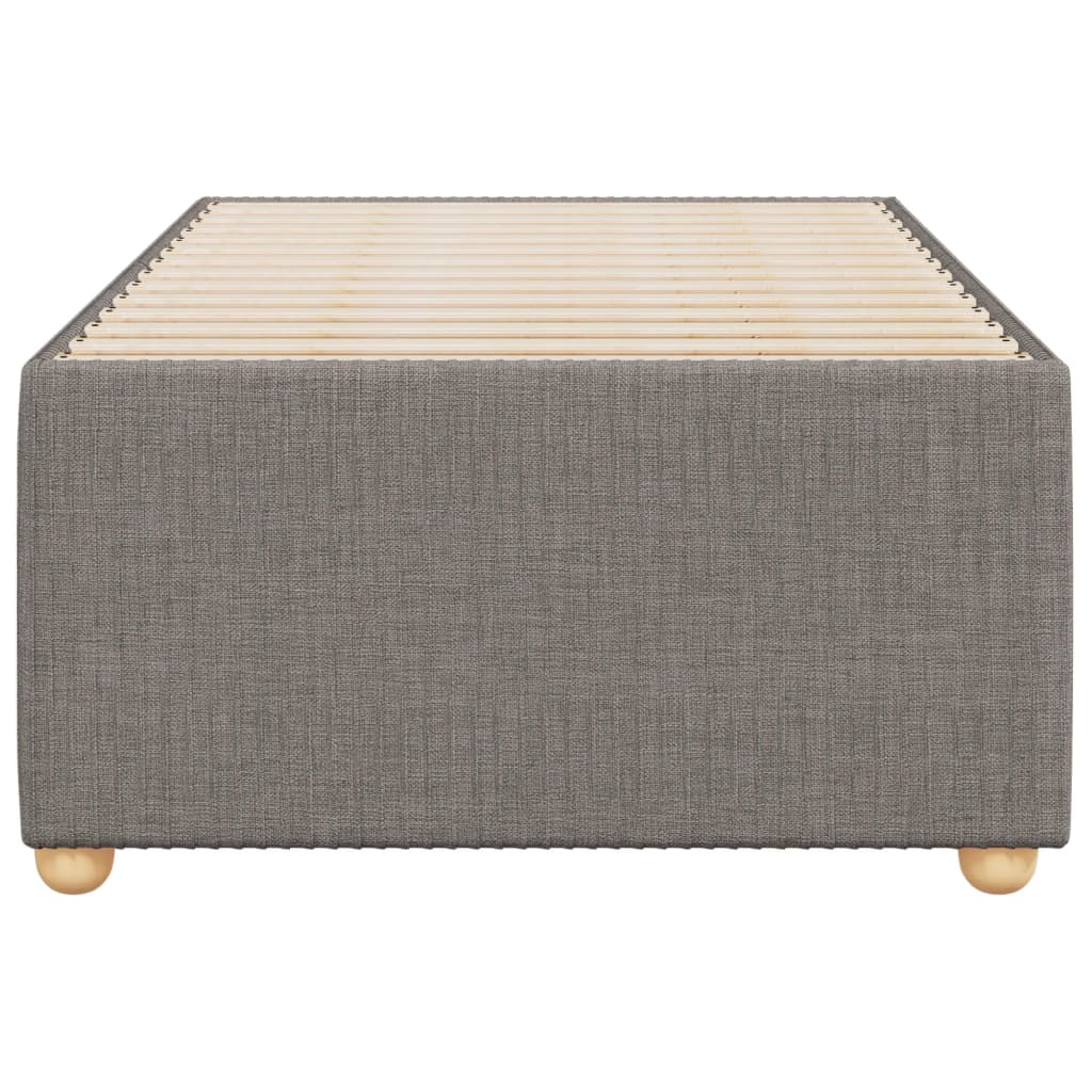 vidaXL Estructura de cama sin colchón tela gris taupe 80x200 cm