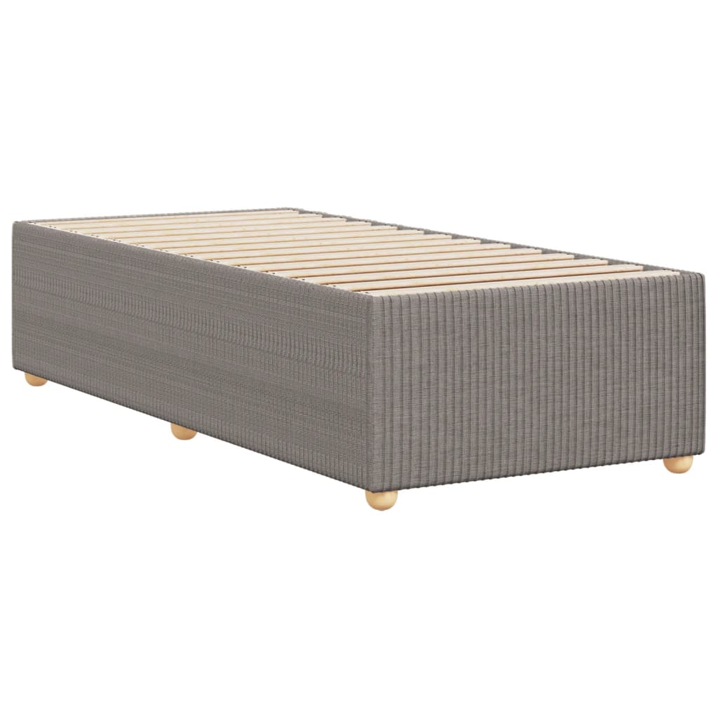 vidaXL Estructura de cama sin colchón tela gris taupe 80x200 cm