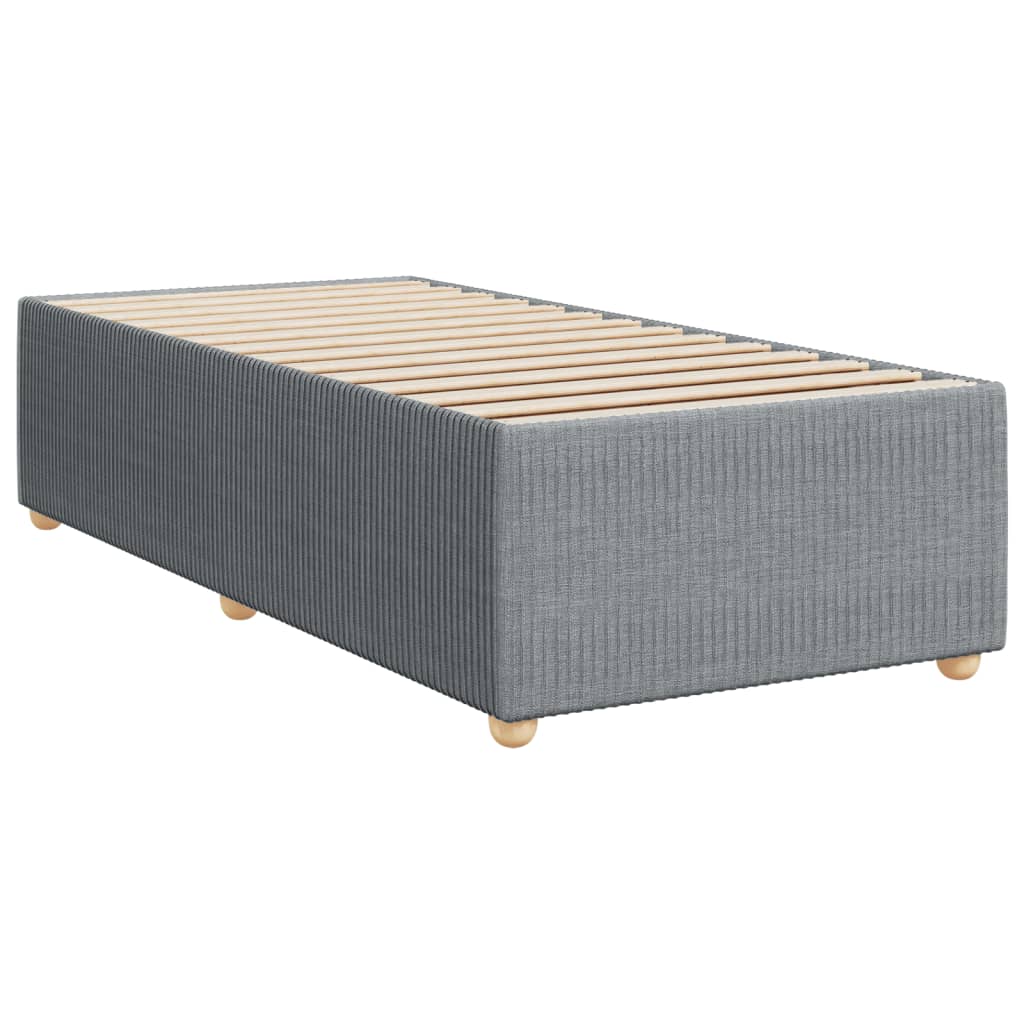 vidaXL Estructura de cama sin colchón tela gris claro 90x190 cm