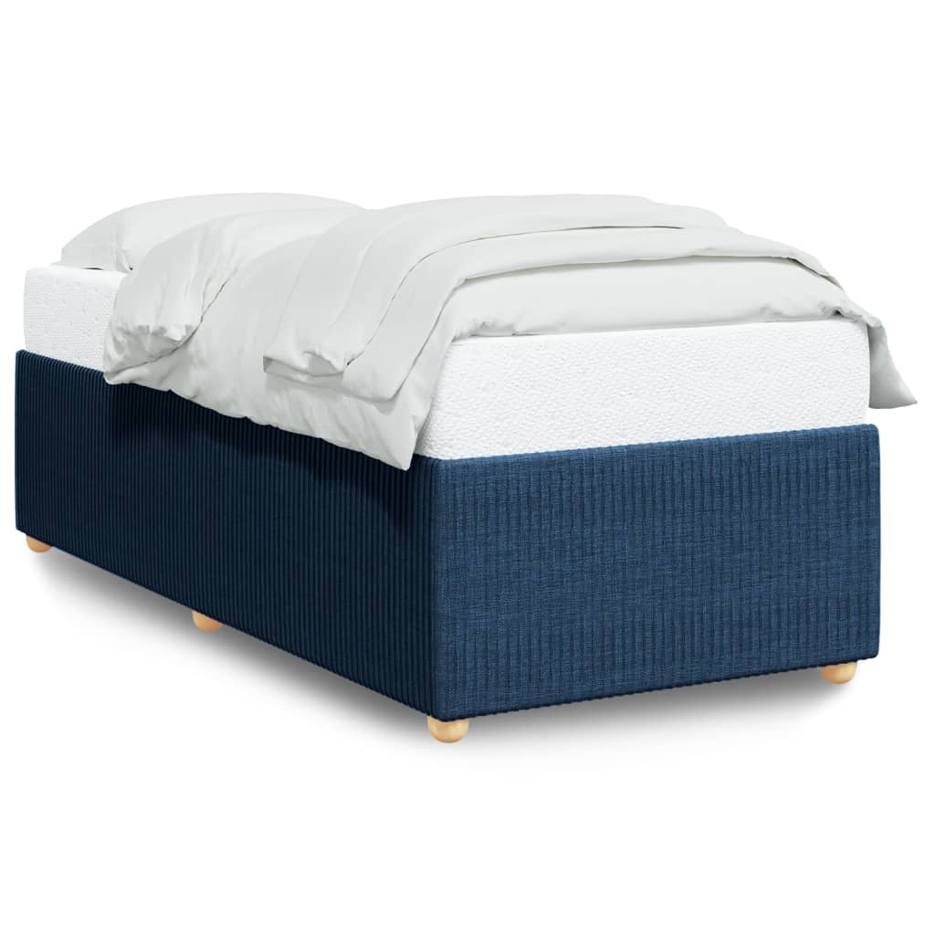 vidaXL Estructura de cama sin colchón tela azul 90x190 cm