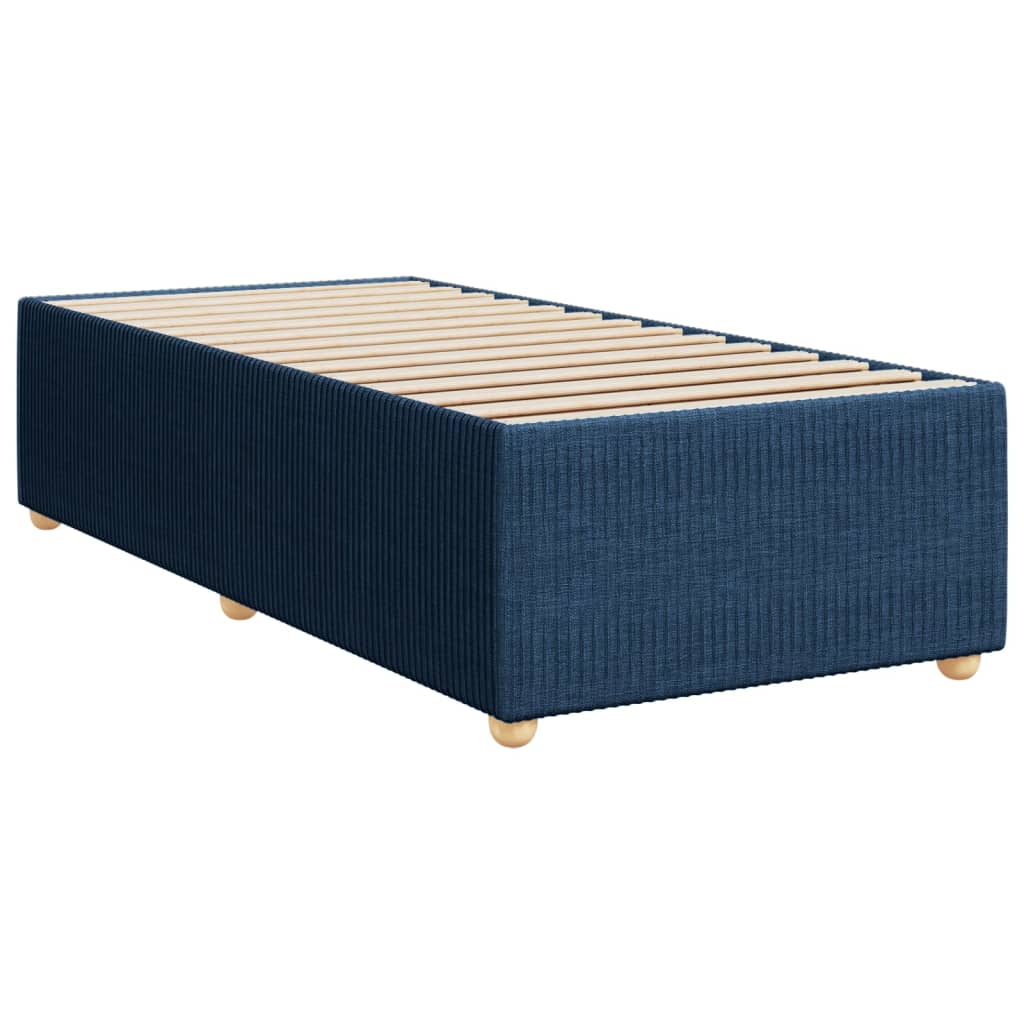 vidaXL Estructura de cama sin colchón tela azul 90x190 cm