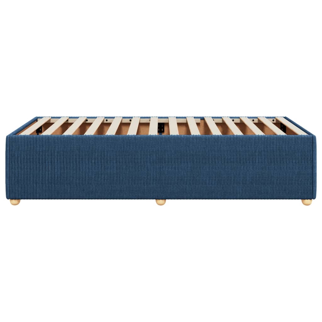 vidaXL Estructura de cama sin colchón tela azul 90x190 cm