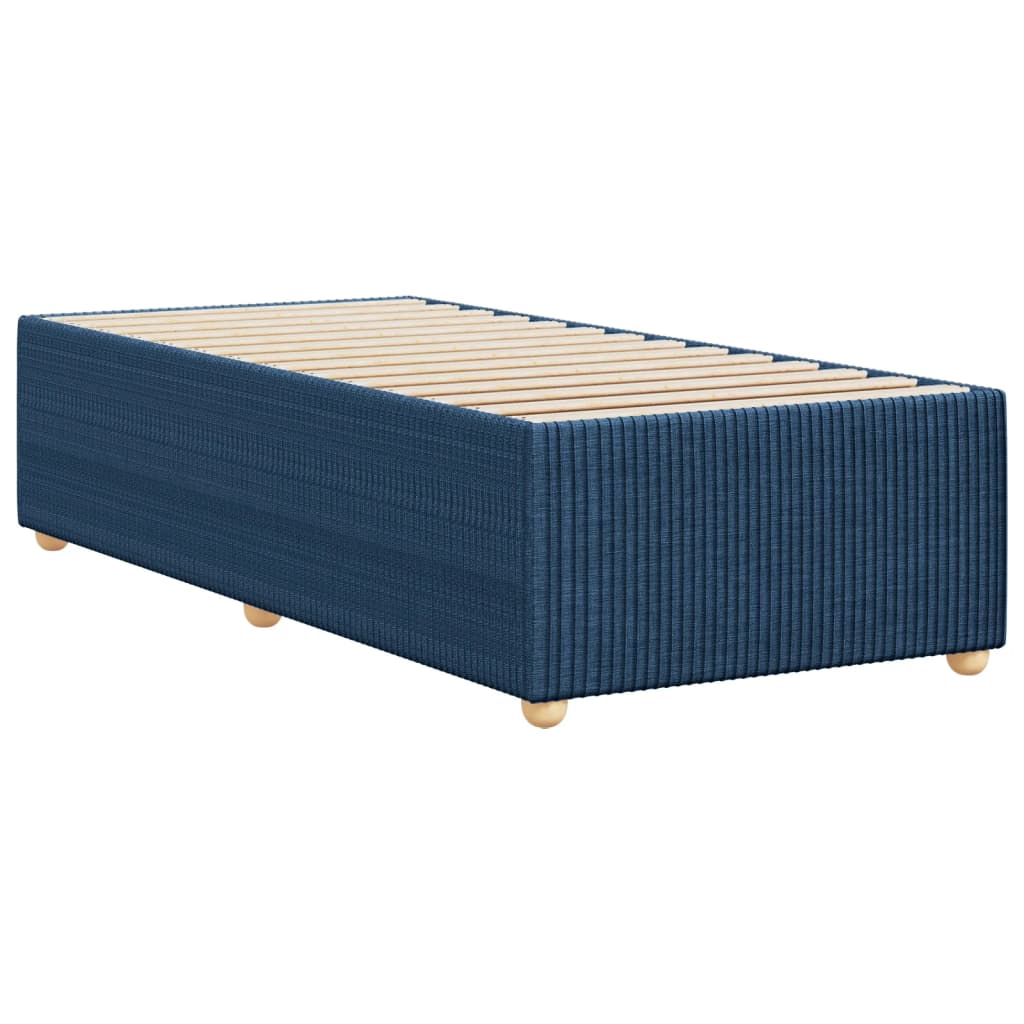 vidaXL Estructura de cama sin colchón tela azul 90x190 cm