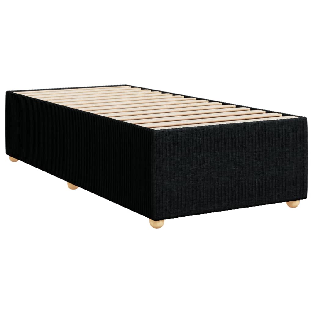 vidaXL Estructura de cama sin colchón tela negro 100x200 cm