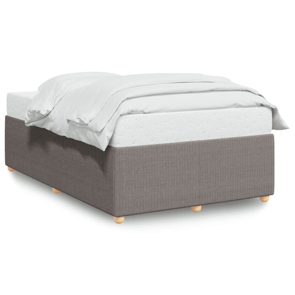 vidaXL Estructura de cama sin colchón tela gris taupe 120x200 cm