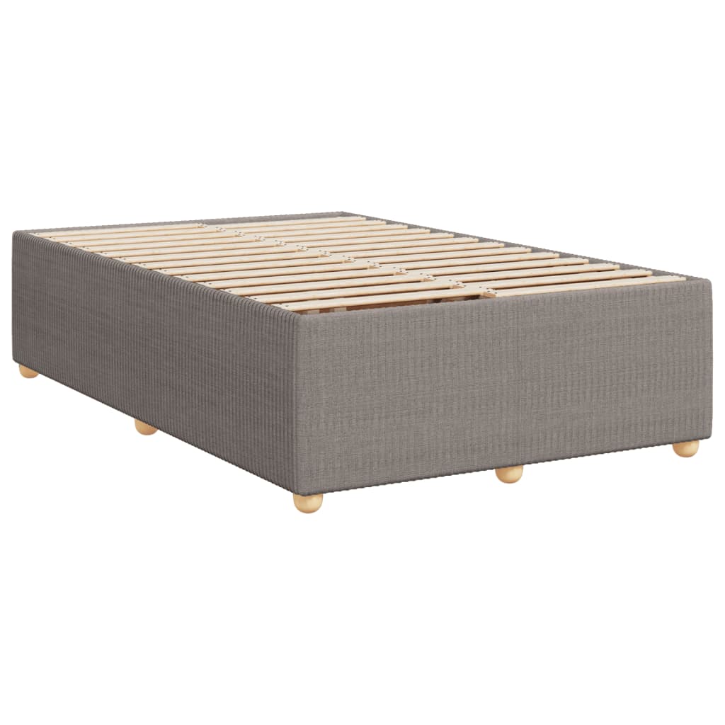 vidaXL Estructura de cama sin colchón tela gris taupe 120x200 cm