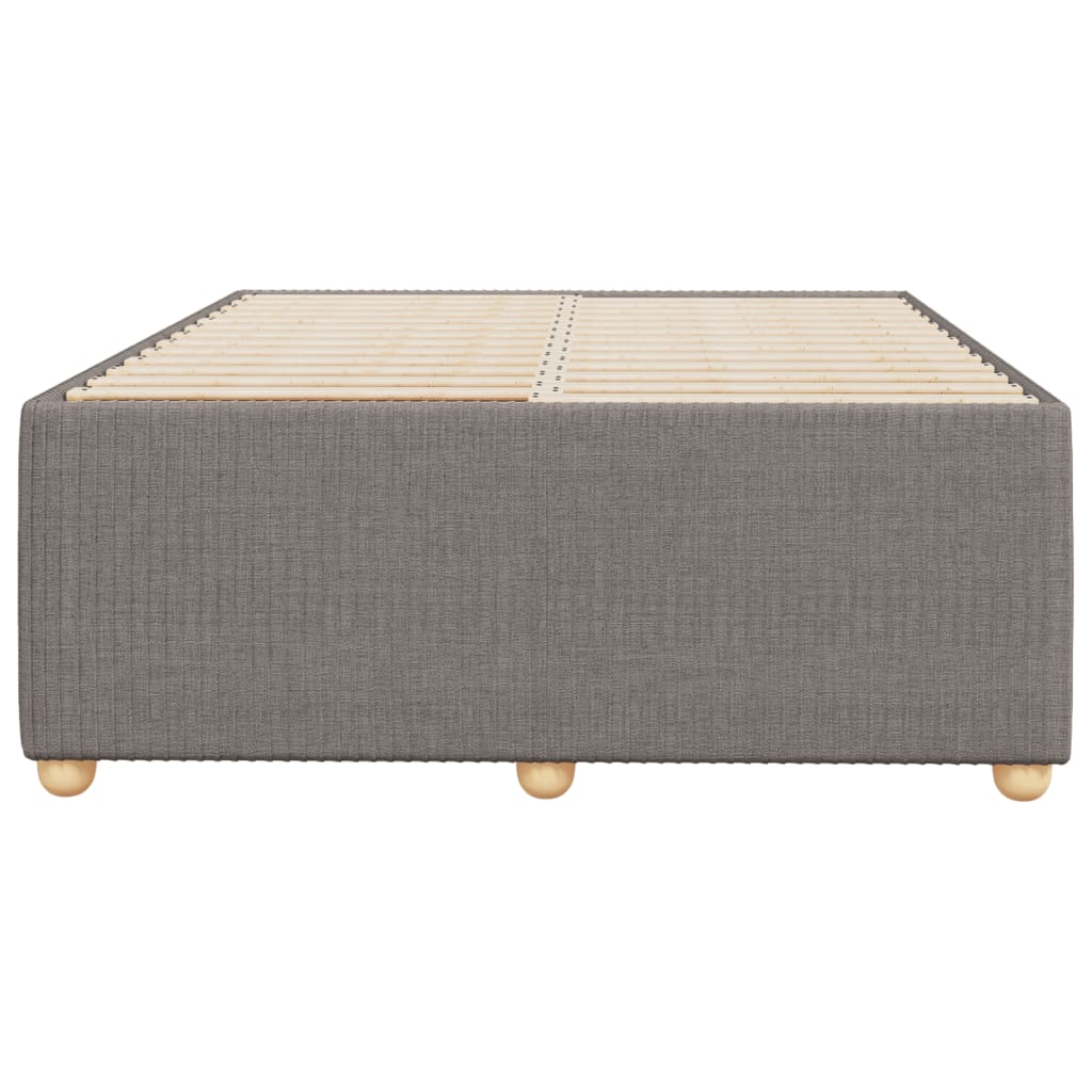 vidaXL Estructura de cama sin colchón tela gris taupe 120x200 cm