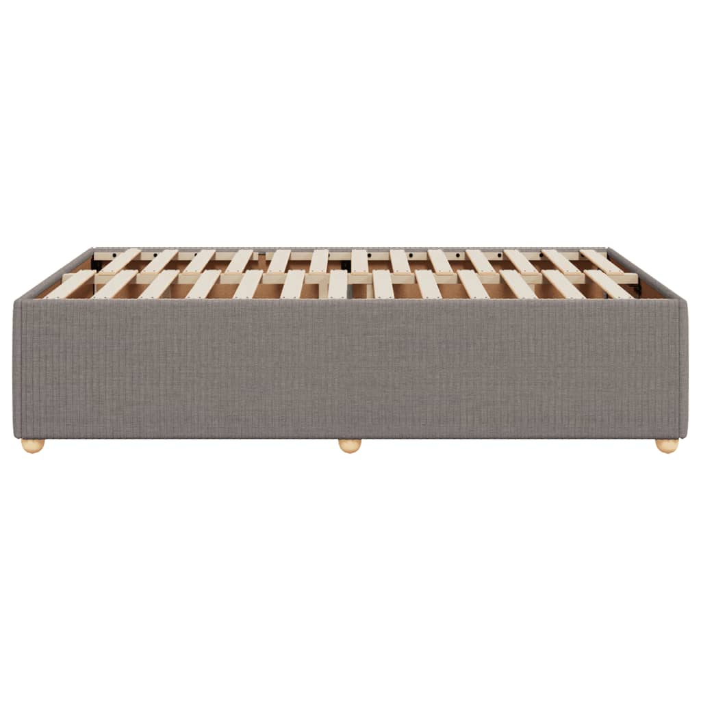 vidaXL Estructura de cama sin colchón tela gris taupe 120x200 cm