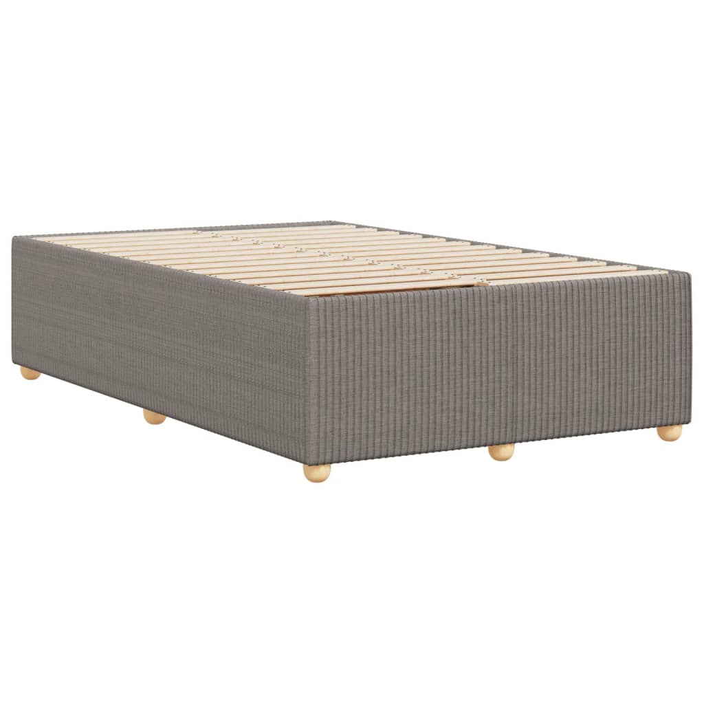 vidaXL Estructura de cama sin colchón tela gris taupe 120x200 cm