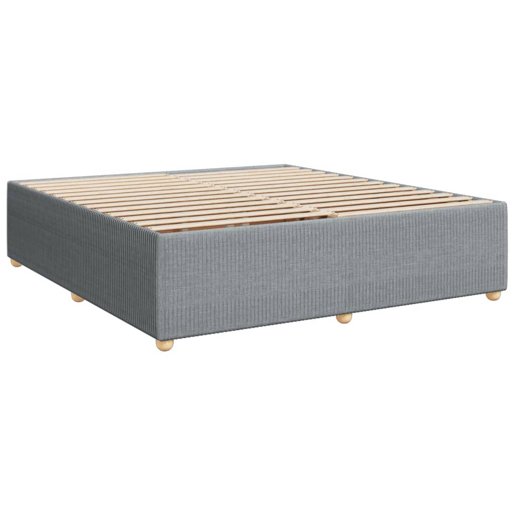 vidaXL Cama sin colchón tela gris claro 180x200 cm