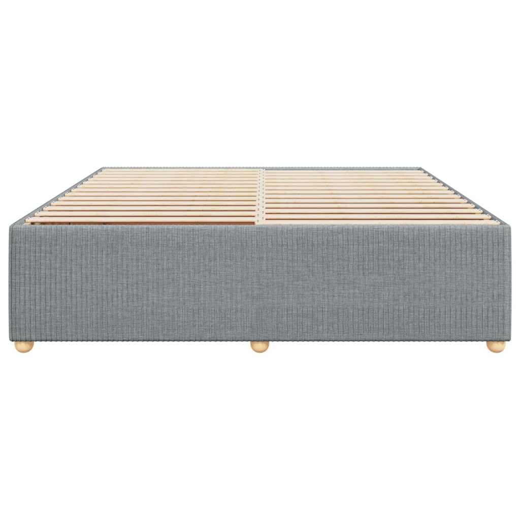 vidaXL Cama sin colchón tela gris claro 180x200 cm