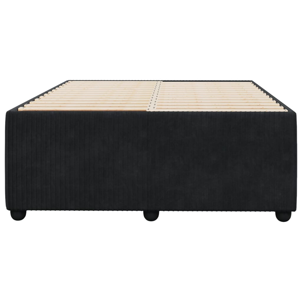 vidaXL Estructura de cama sin colchón terciopelo negro 120x200 cm