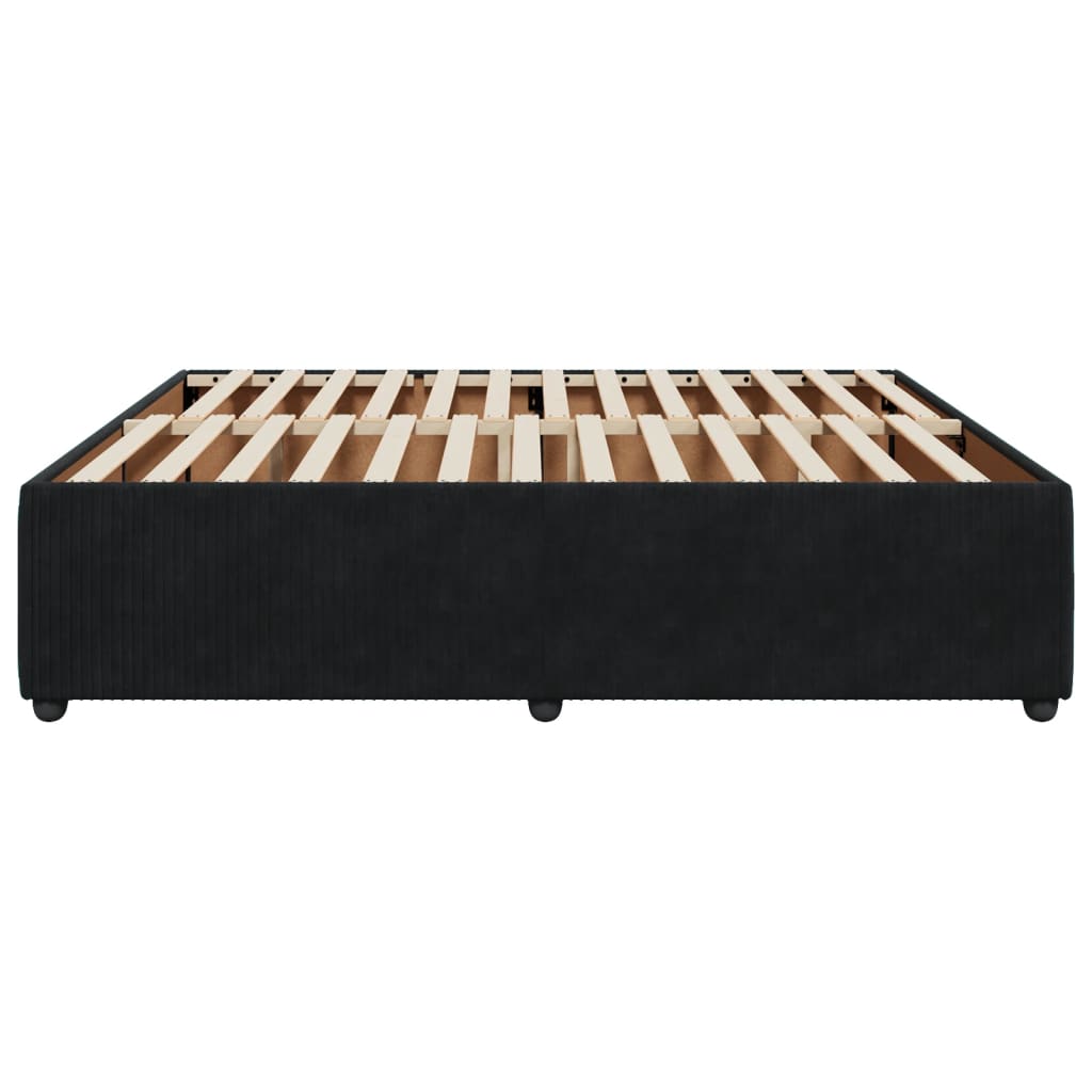 vidaXL Estructura cama sin colchón terciopelo negro 200x200 cm