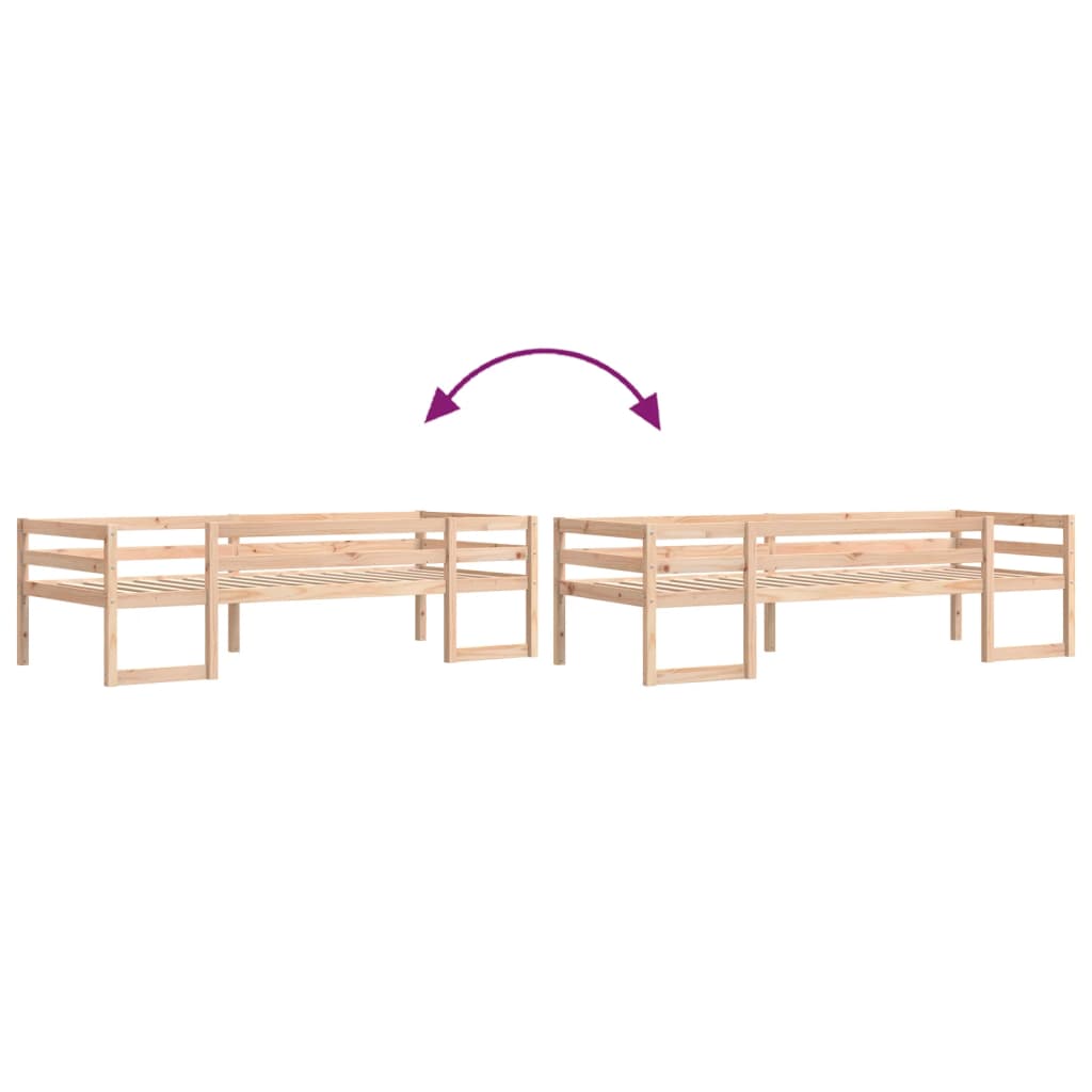 vidaXL Estructura de cama para niños madera maciza de pino 80x200 cm