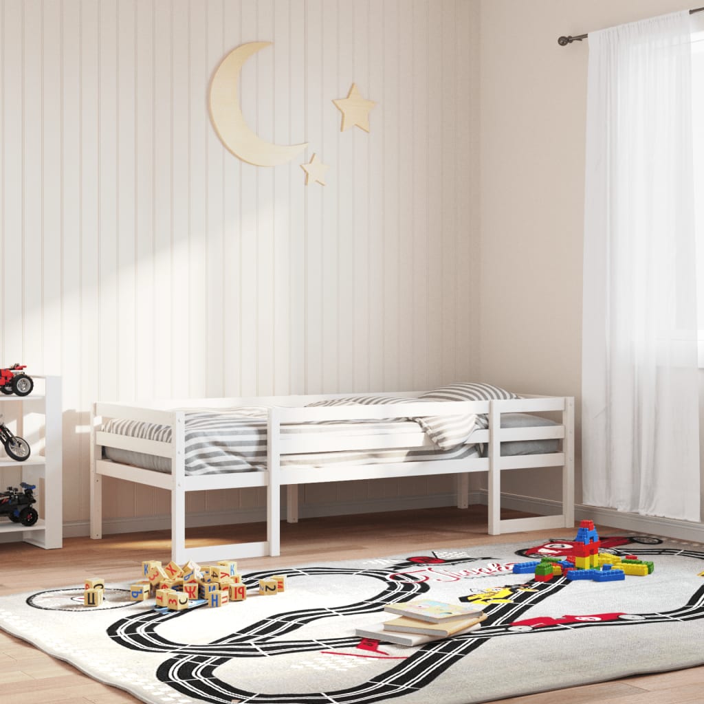 vidaXL Estructura de cama para niños madera de pino blanco 80x200 cm