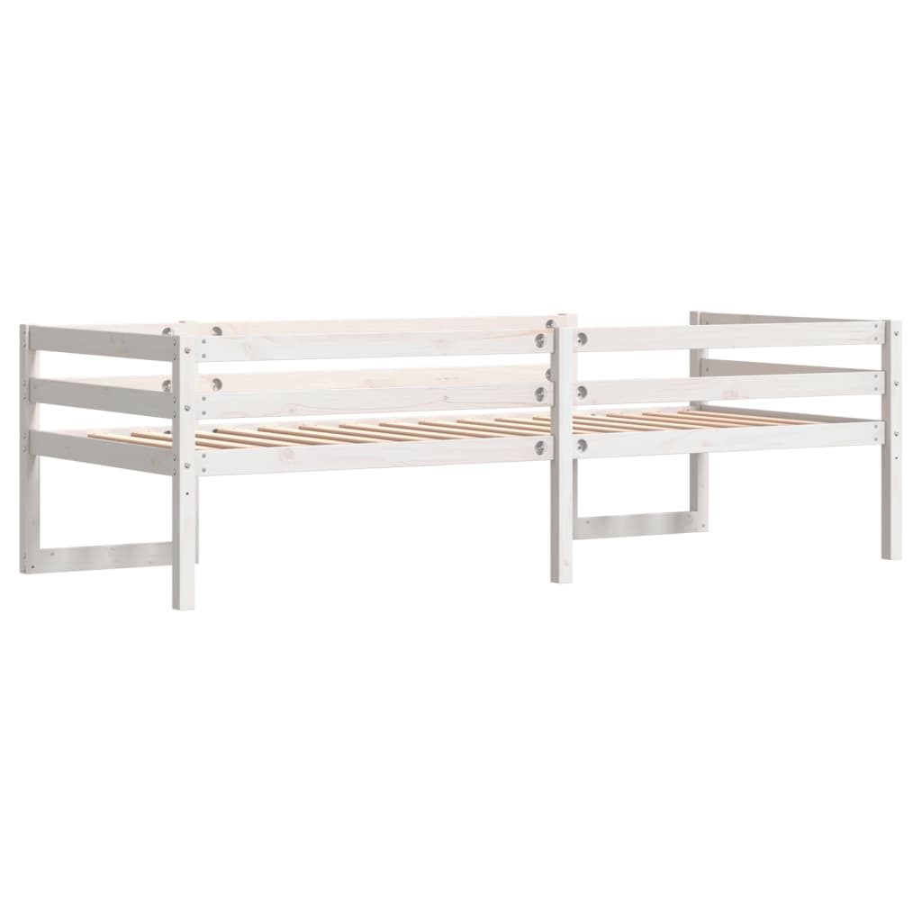 vidaXL Estructura de cama para niños madera de pino blanco 80x200 cm