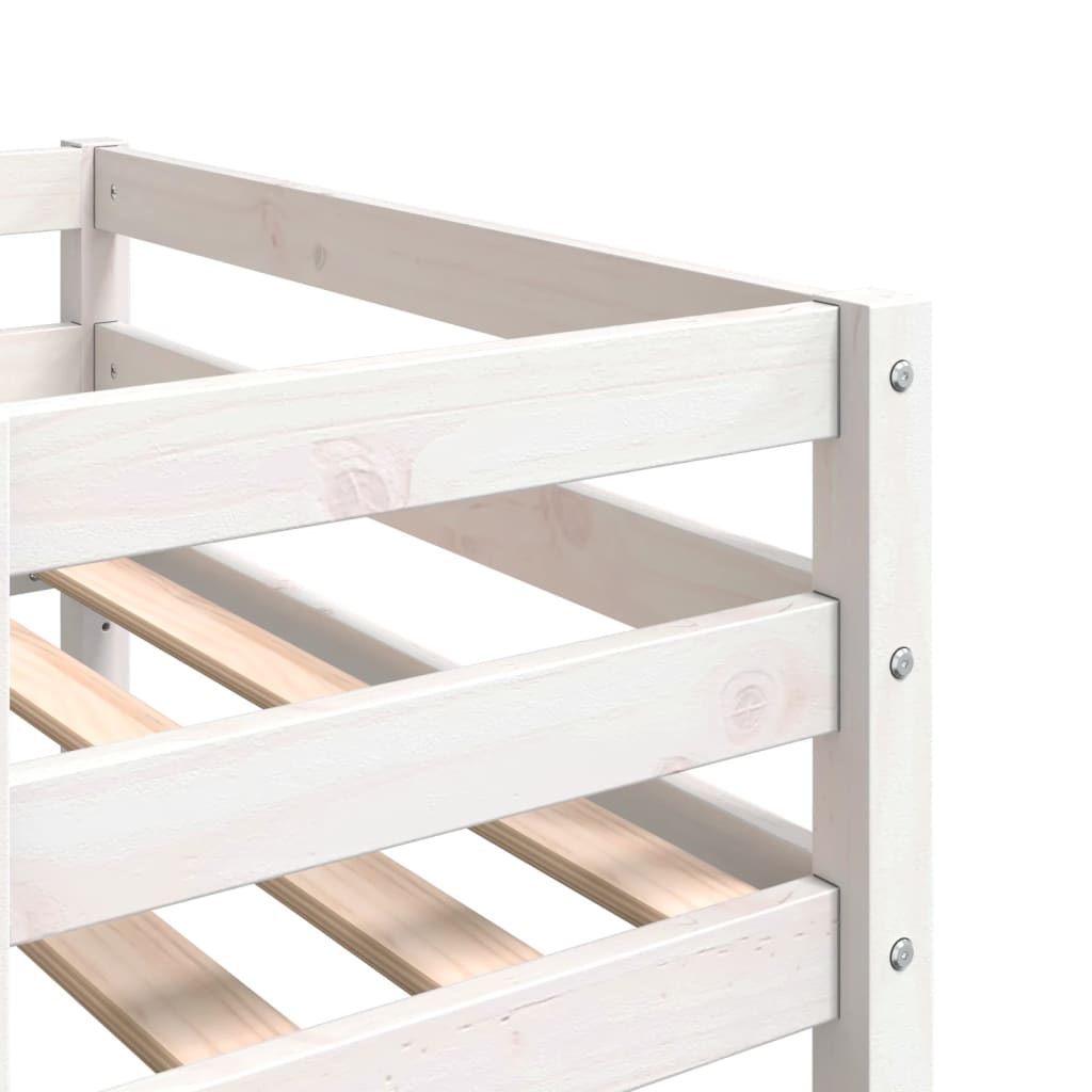 vidaXL Estructura de cama para niños madera de pino blanco 80x200 cm