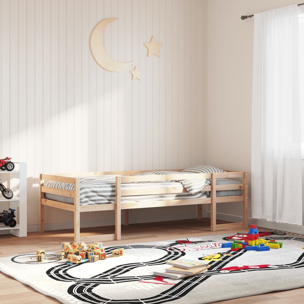 vidaXL Estructura de cama para niños madera maciza de pino 90x200 cm