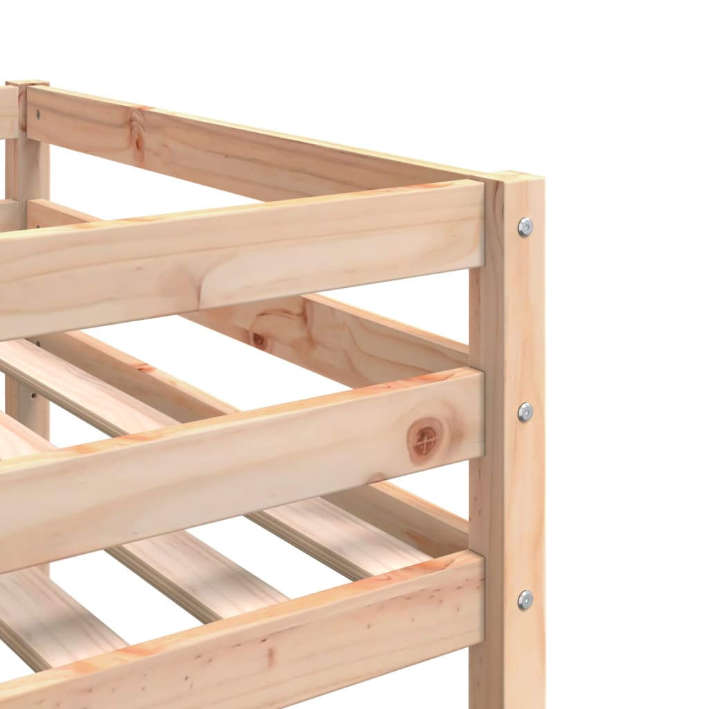 vidaXL Estructura de cama para niños madera maciza de pino 90x200 cm