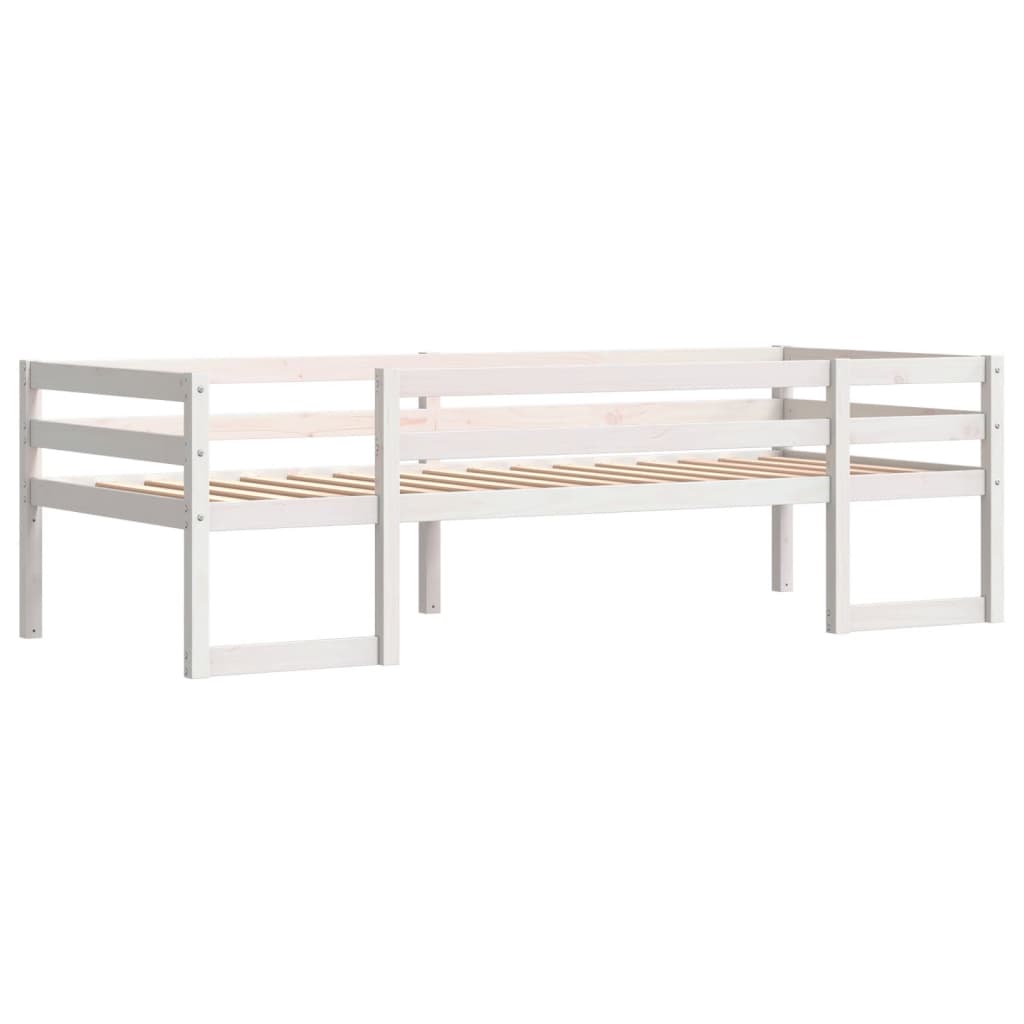 vidaXL Estructura de cama para niños madera de pino blanco 90x200 cm