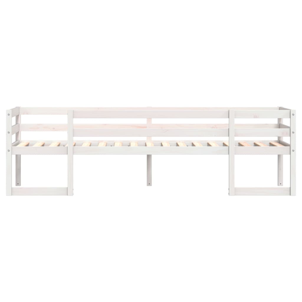 vidaXL Estructura de cama para niños madera de pino blanco 90x200 cm