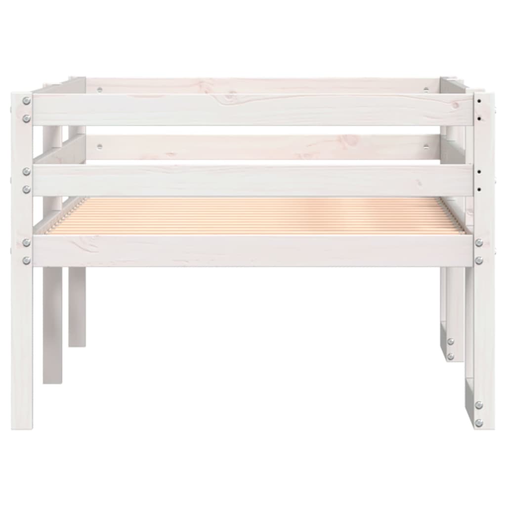 vidaXL Estructura de cama para niños madera de pino blanco 90x200 cm